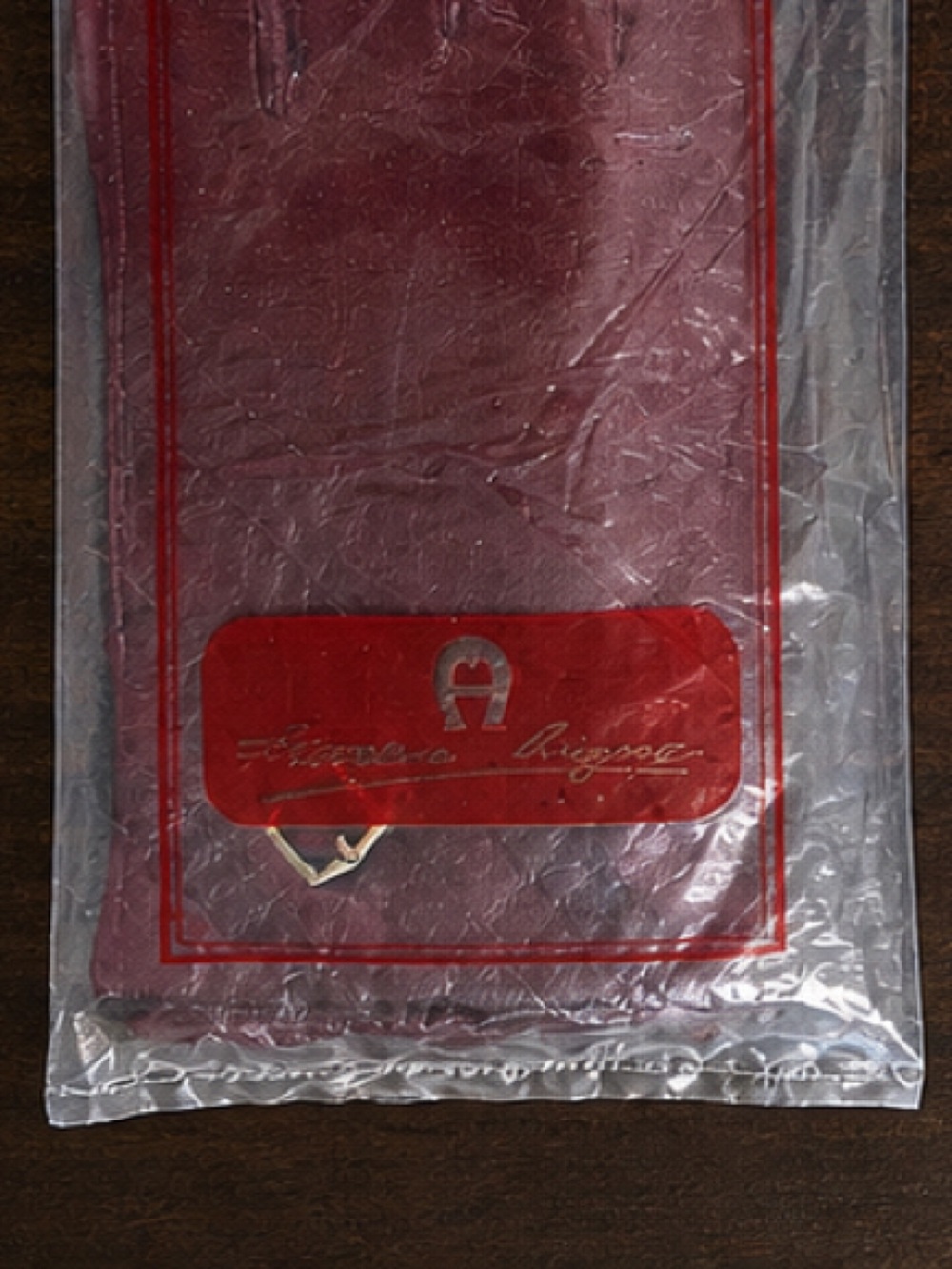 Vintage Etienne Aigner 1980s Oxblood Cordovan Leather Handbag Set Gloves Mirror - Picture 5 of 7